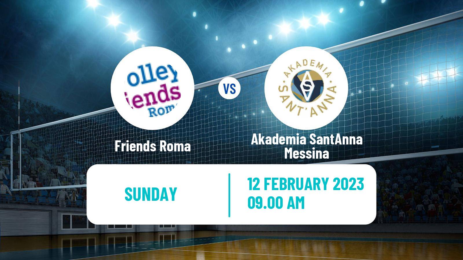 Volleyball Italian Serie A2 Volleyball Women Friends Roma - Akademia SantAnna Messina