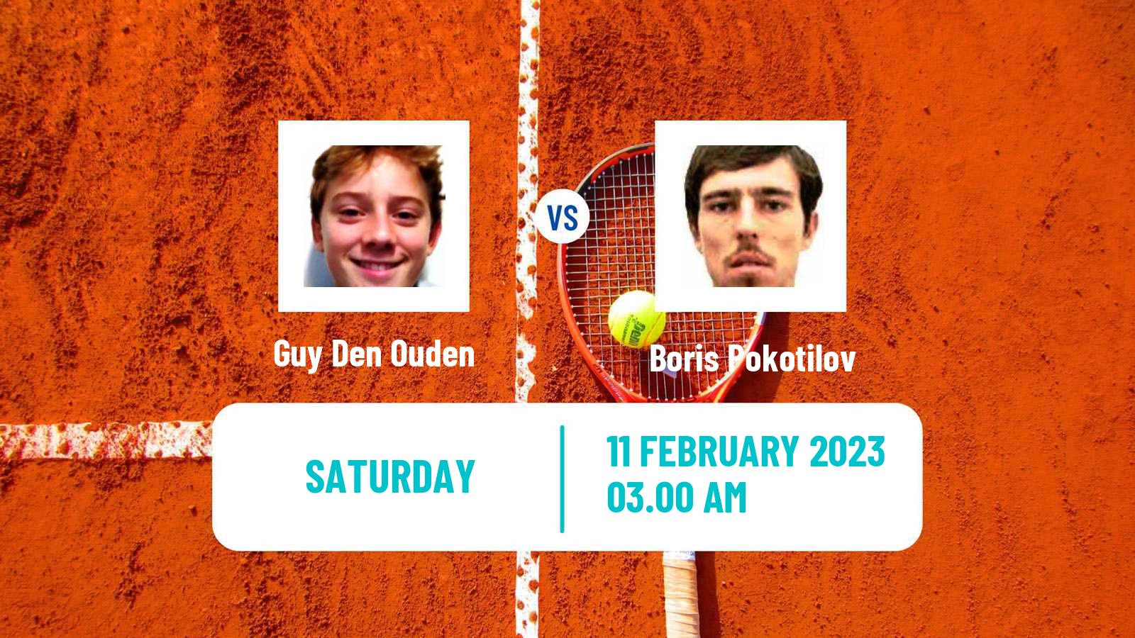 Tennis ITF Tournaments Guy Den Ouden - Boris Pokotilov