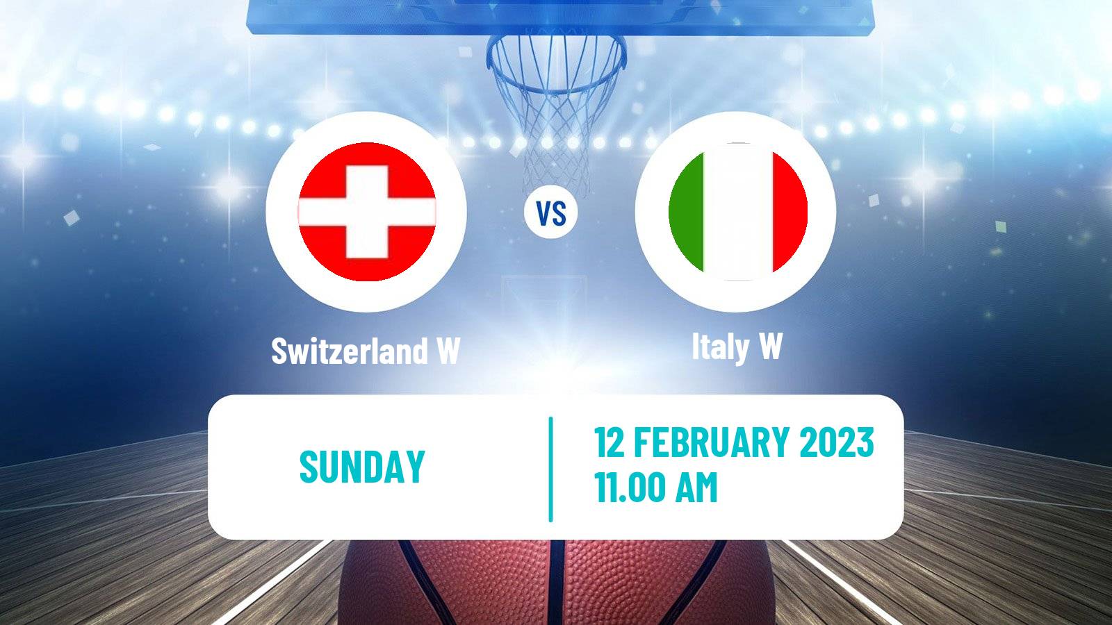 Basketball EuroBasket Women Switzerland W - Italy W