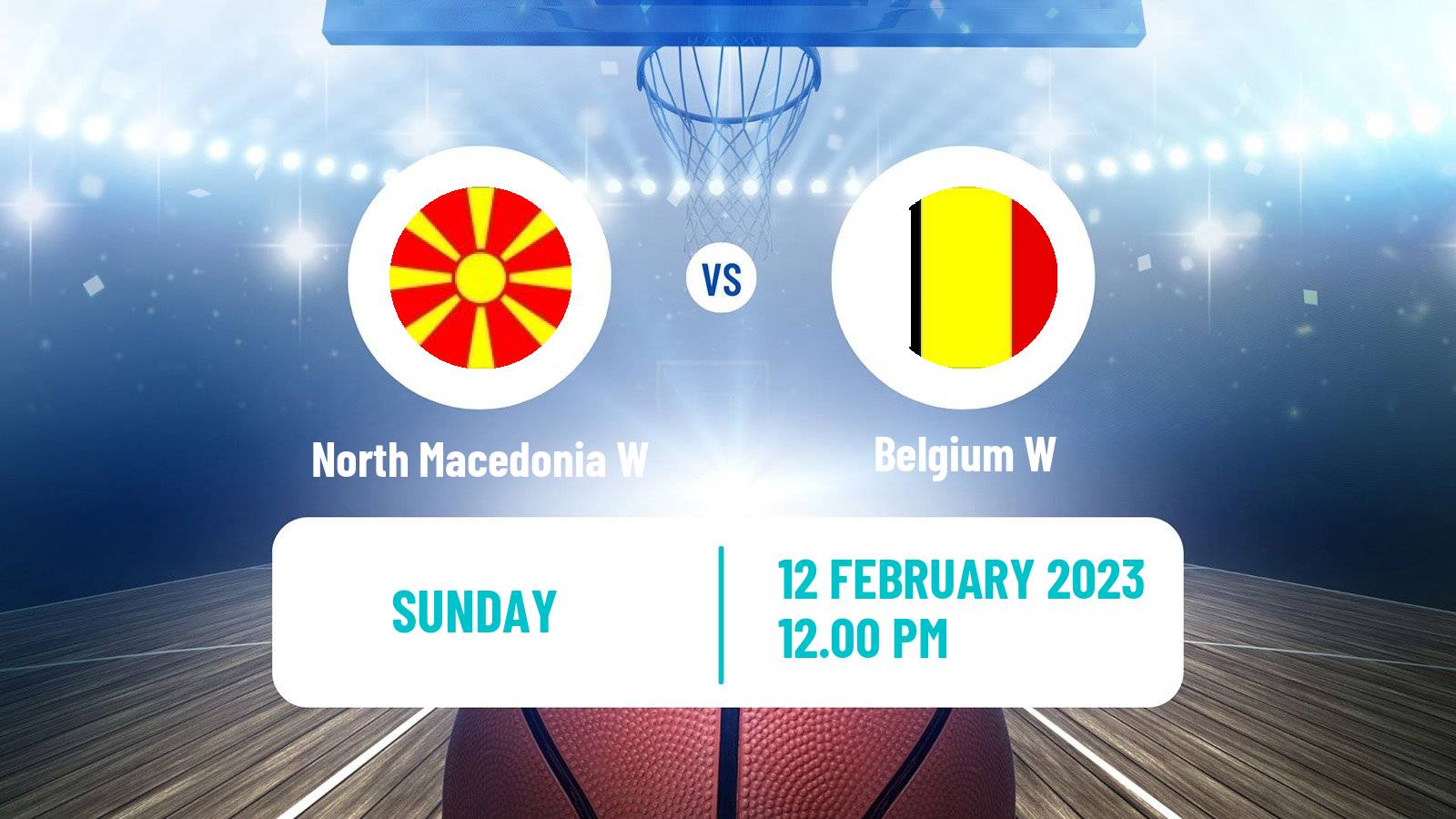 Basketball EuroBasket Women North Macedonia W - Belgium W