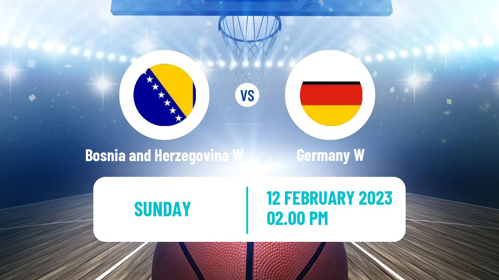 Basketball EuroBasket Women Bosnia and Herzegovina W - Germany W