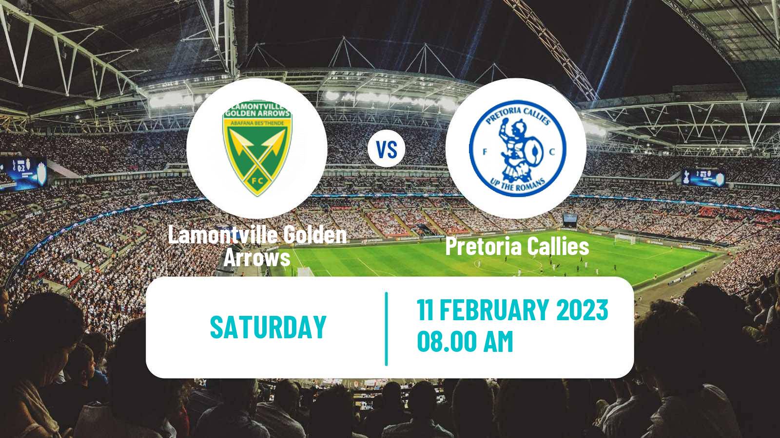 Soccer South African Nedbank Cup Lamontville Golden Arrows - Pretoria Callies