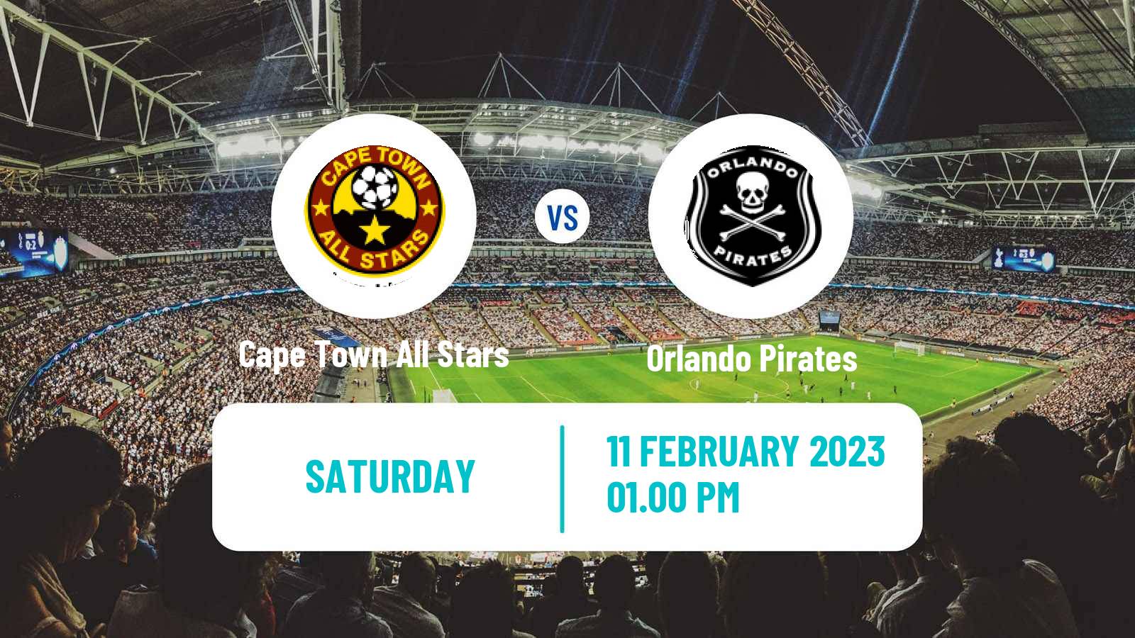 Soccer South African Nedbank Cup Cape Town All Stars - Orlando Pirates