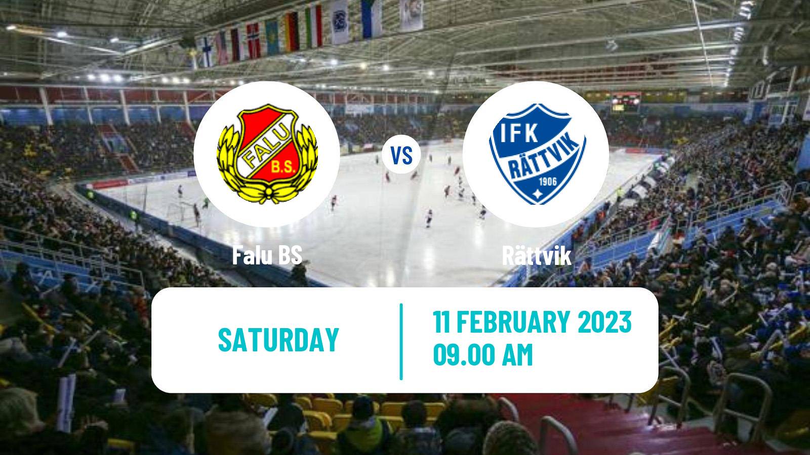 Bandy Swedish Allsvenskan Bandy Falu - Rättvik