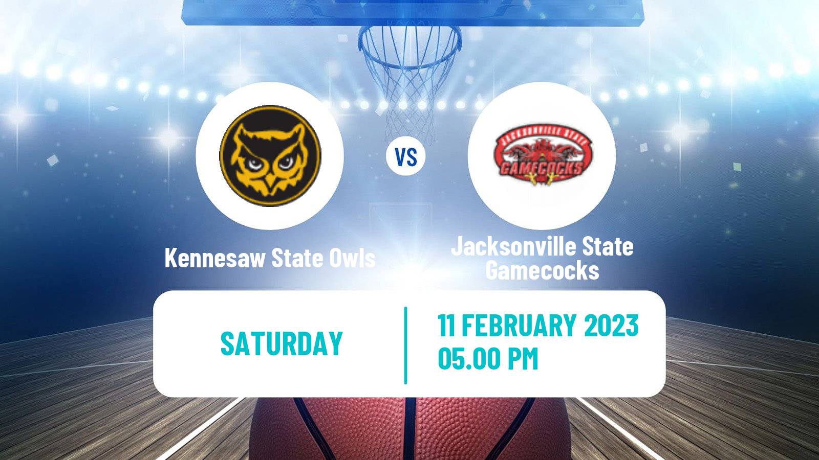 Basketball NCAA College Basketball Kennesaw State Owls - Jacksonville State Gamecocks