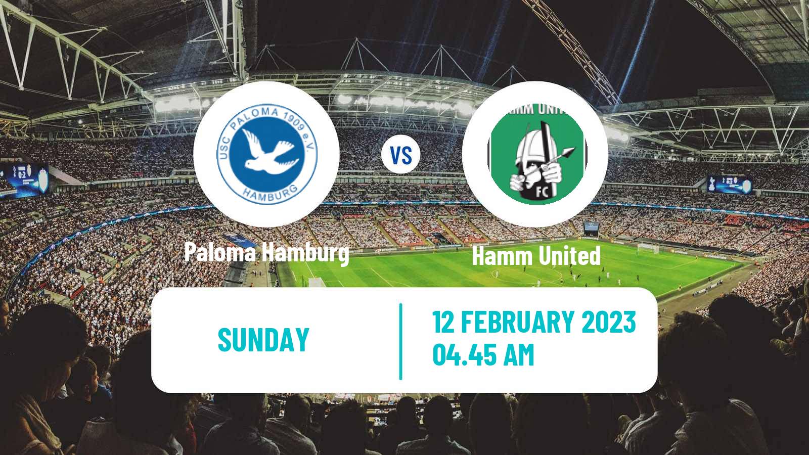 Soccer German Oberliga Hamburg Paloma Hamburg - Hamm United