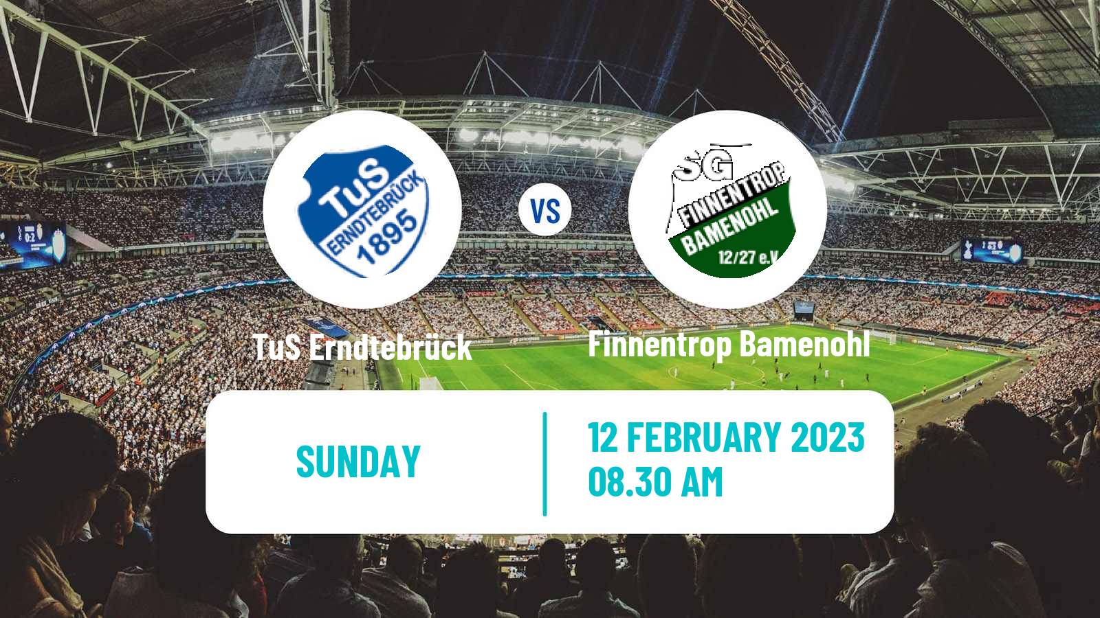 Soccer German Oberliga Westfalen TuS Erndtebrück - Finnentrop Bamenohl