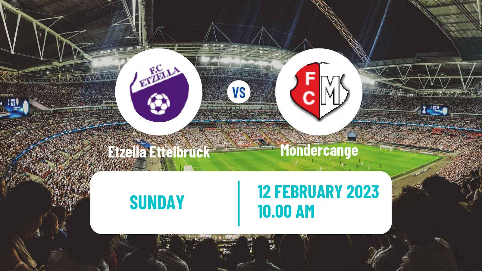 Soccer Luxembourg National Division Etzella Ettelbruck - Mondercange