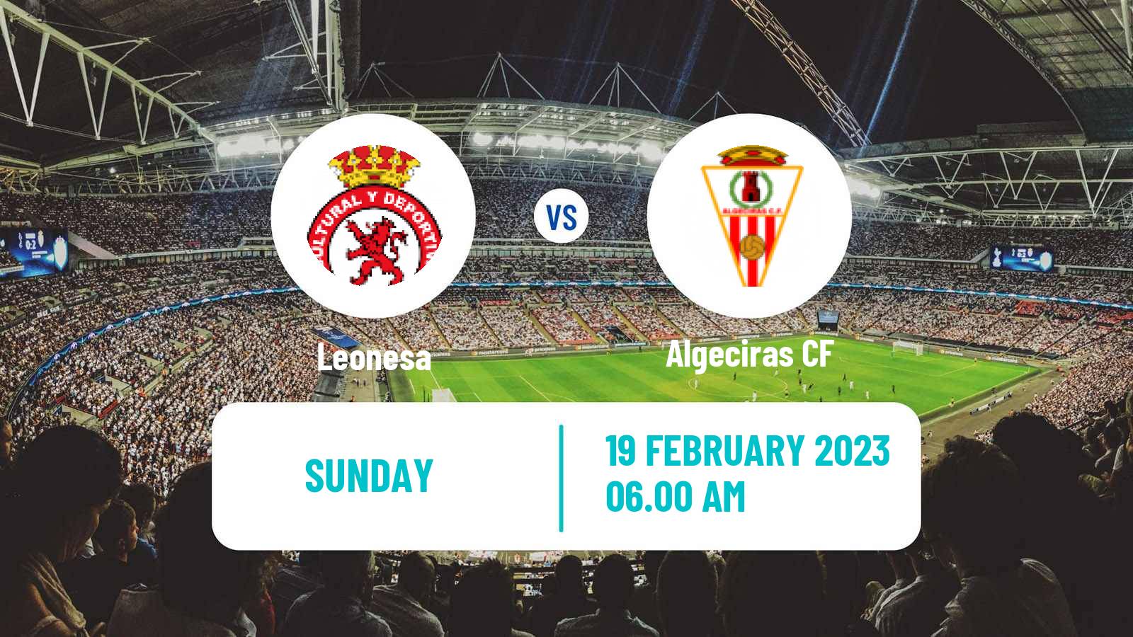 Soccer Spanish Primera RFEF Group 1 Leonesa - Algeciras
