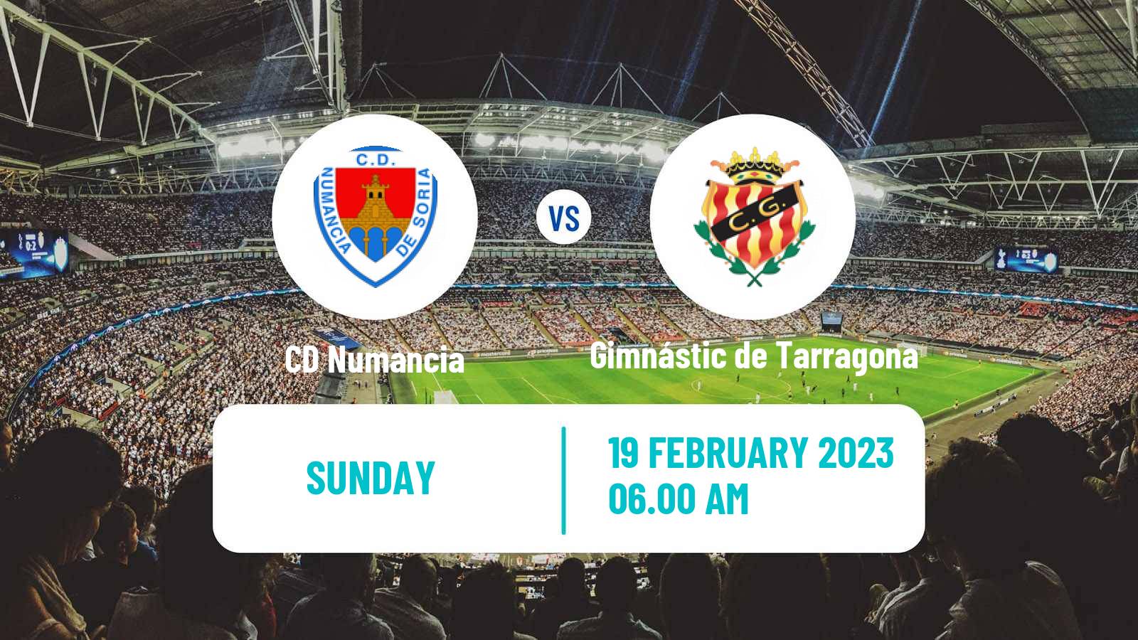 Soccer Spanish Primera RFEF Group 2 Numancia - Gimnástic de Tarragona