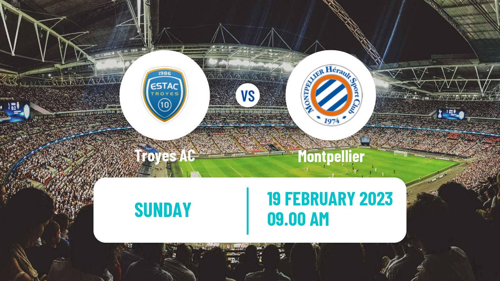 Soccer French Ligue 1 Troyes - Montpellier