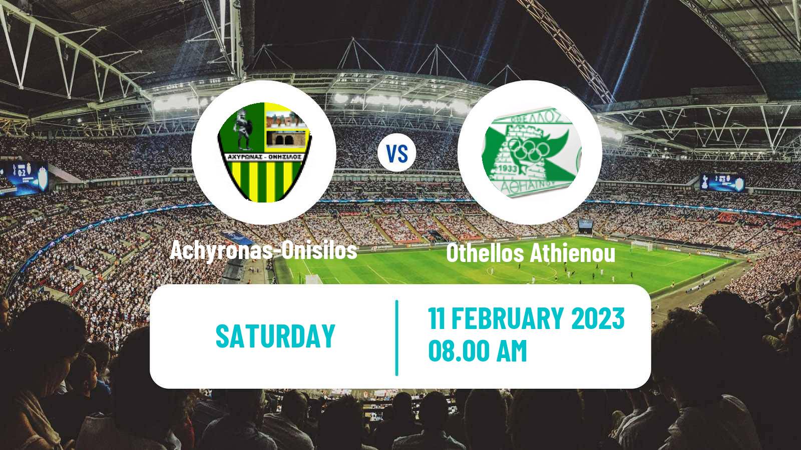 Soccer Cypriot Division 2 Achyronas-Onisilos - Othellos Athienou