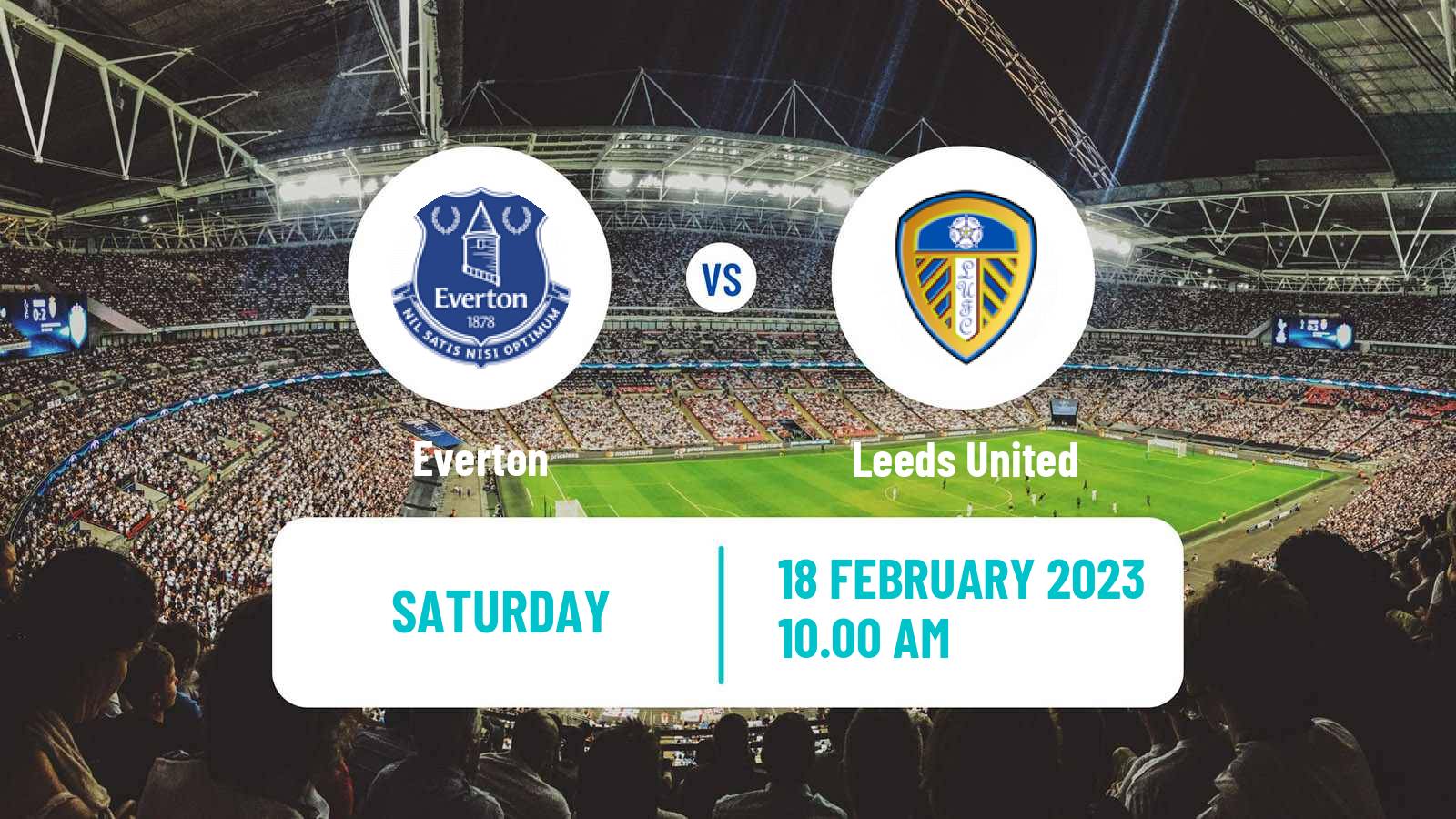 Soccer English Premier League Everton - Leeds United