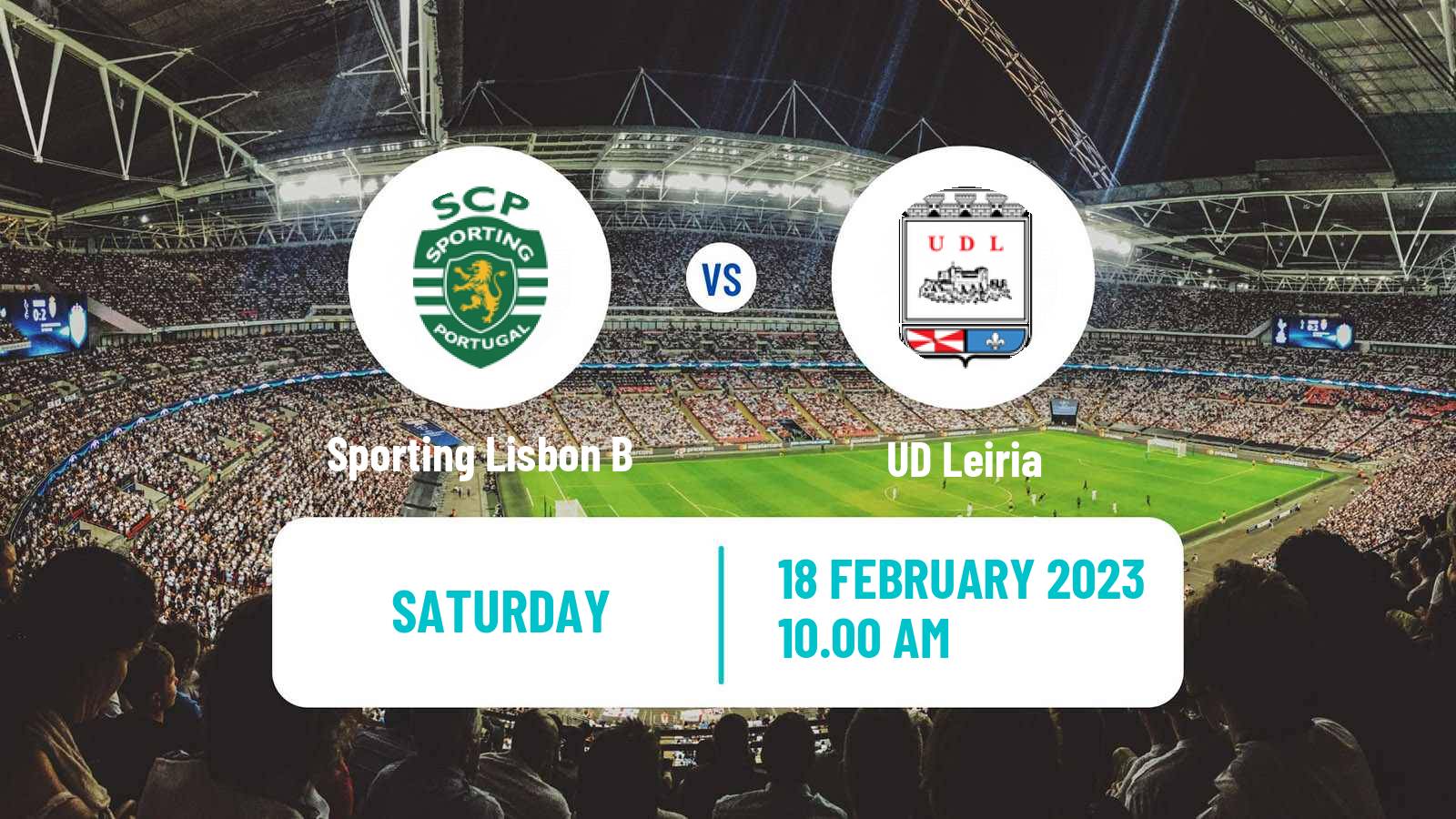 Soccer Portuguese Liga 3 Sporting Lisbon B - Leiria