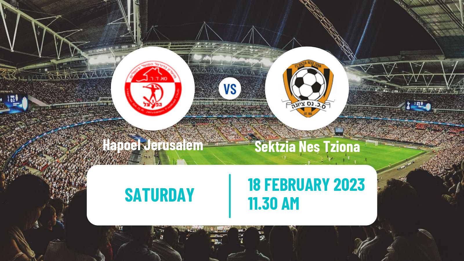 Soccer Israeli Ligat haAl Hapoel Jerusalem - Sektzia Nes Tziona