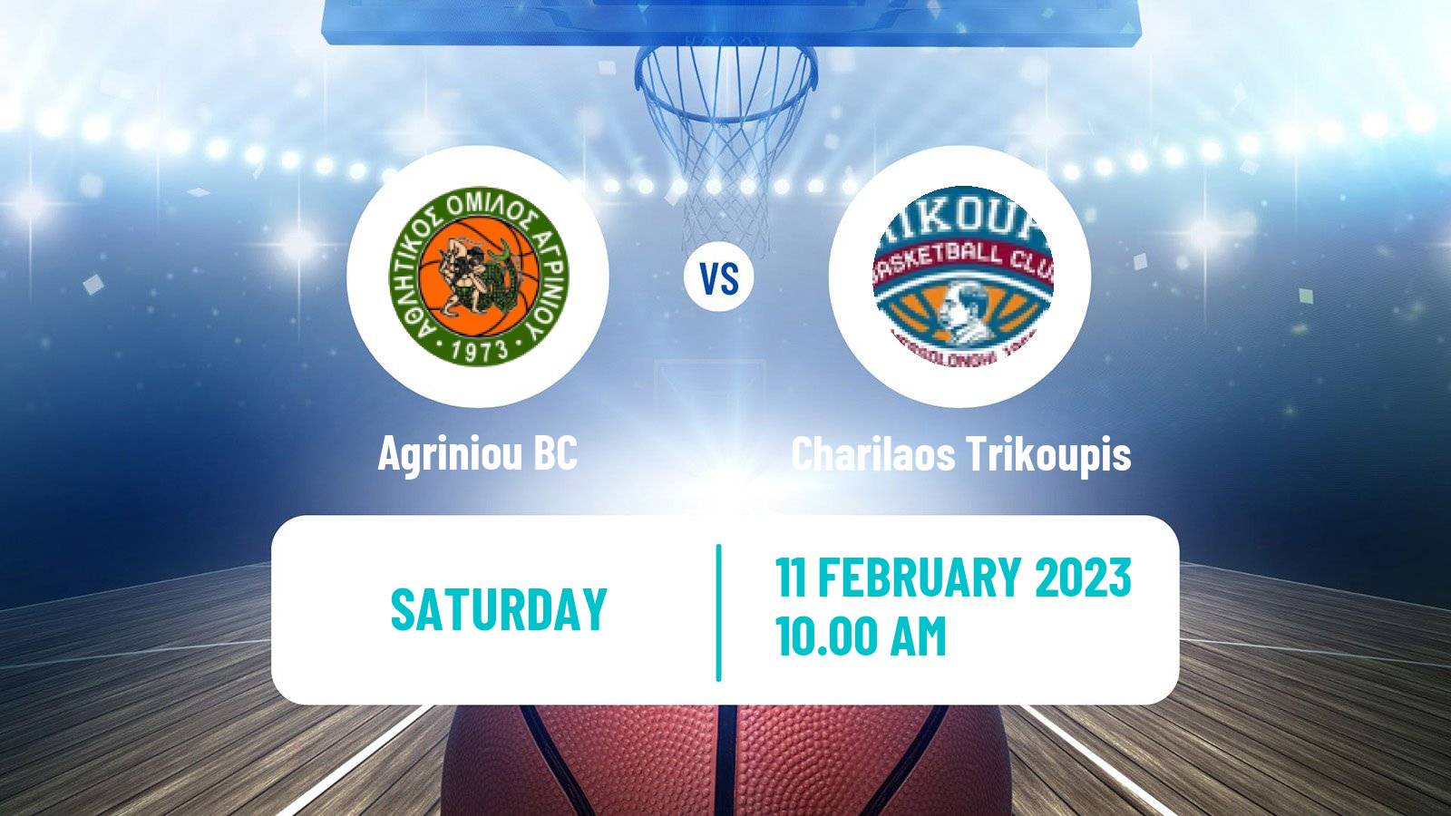 Basketball Greek Elite League Basketball Agriniou - Charilaos Trikoupis