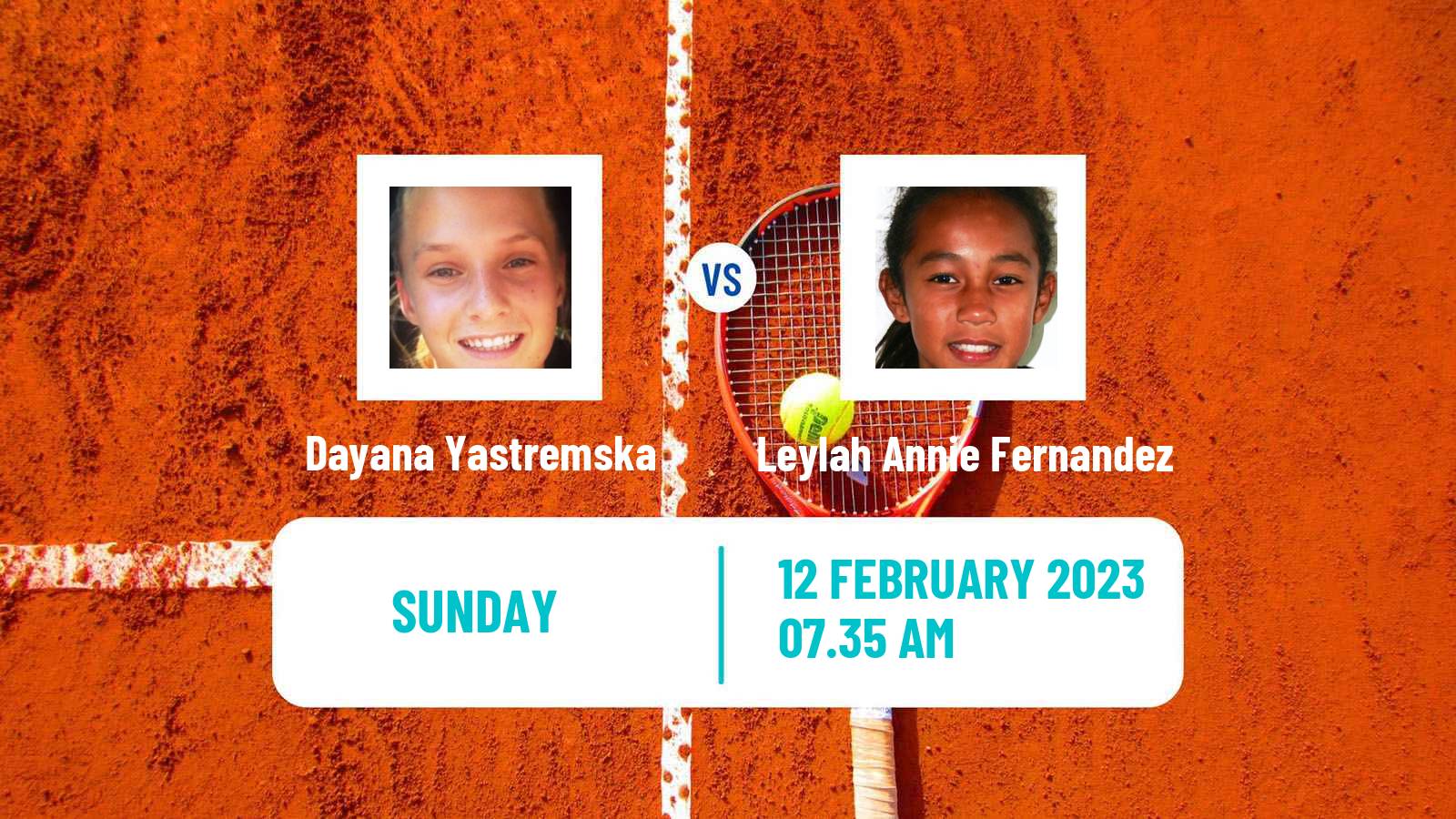 Tennis WTA Doha Dayana Yastremska - Leylah Annie Fernandez