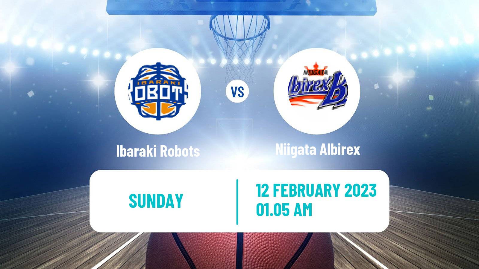 Basketball BJ League Ibaraki Robots - Niigata Albirex