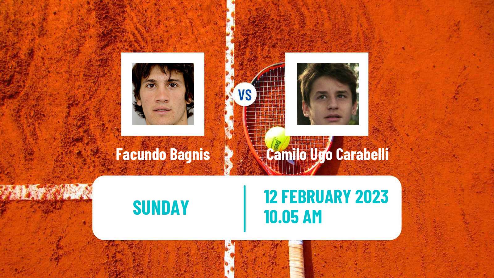 Tennis ATP Buenos Aires Facundo Bagnis - Camilo Ugo Carabelli