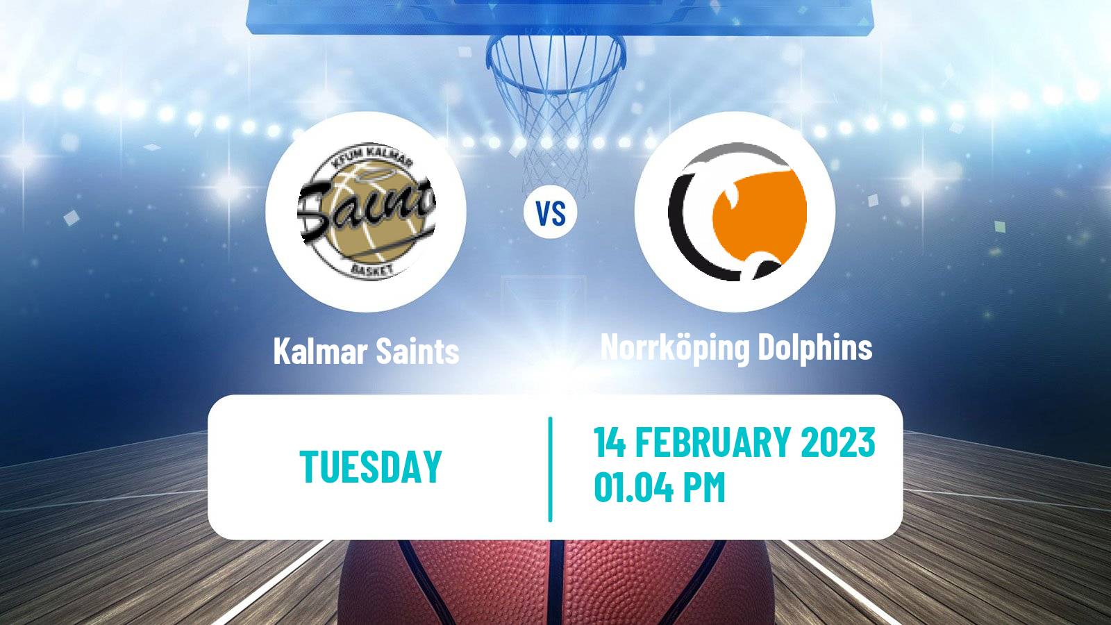 Basketball Swedish Basketligan Kalmar Saints - Norrköping Dolphins