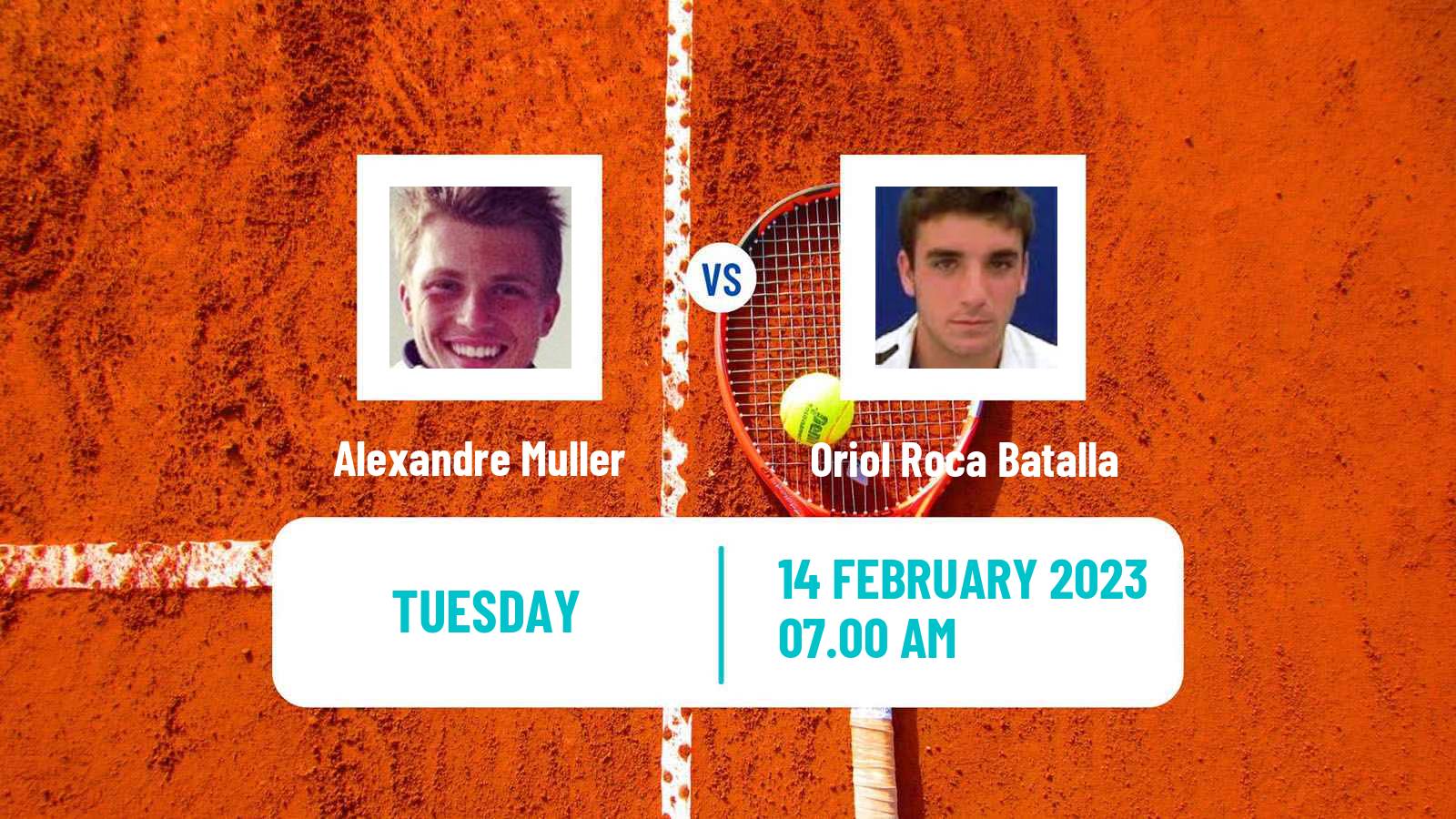 Tennis ATP Challenger Alexandre Muller - Oriol Roca Batalla