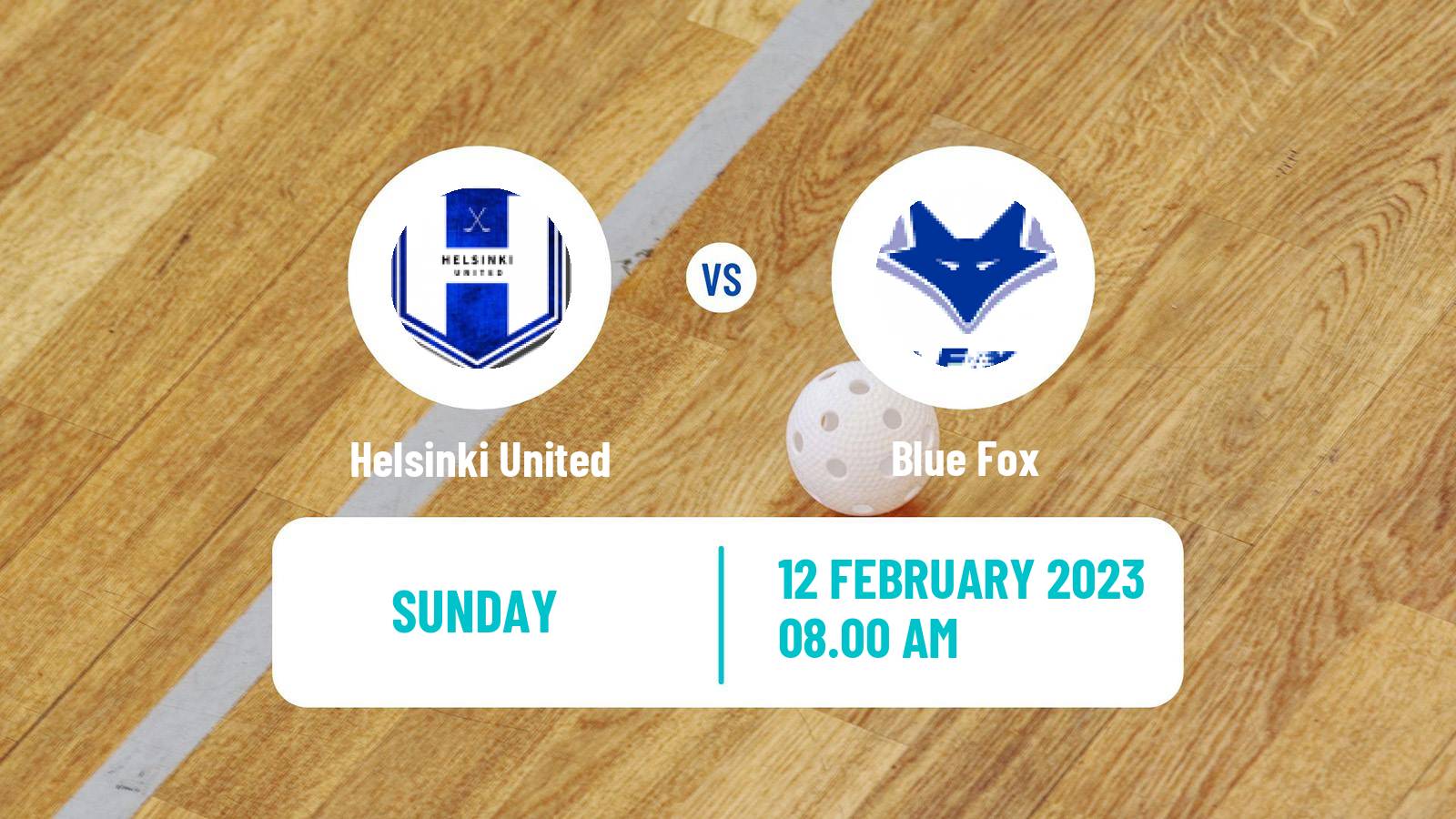 Floorball Finnish F-Liiga Women Helsinki United - Blue Fox