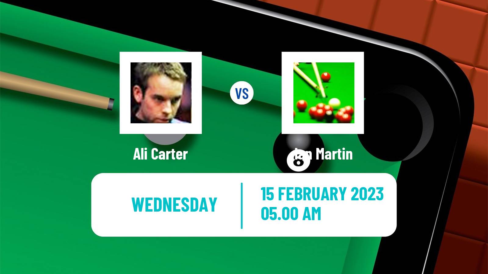 Snooker Snooker Ali Carter - Ian Martin