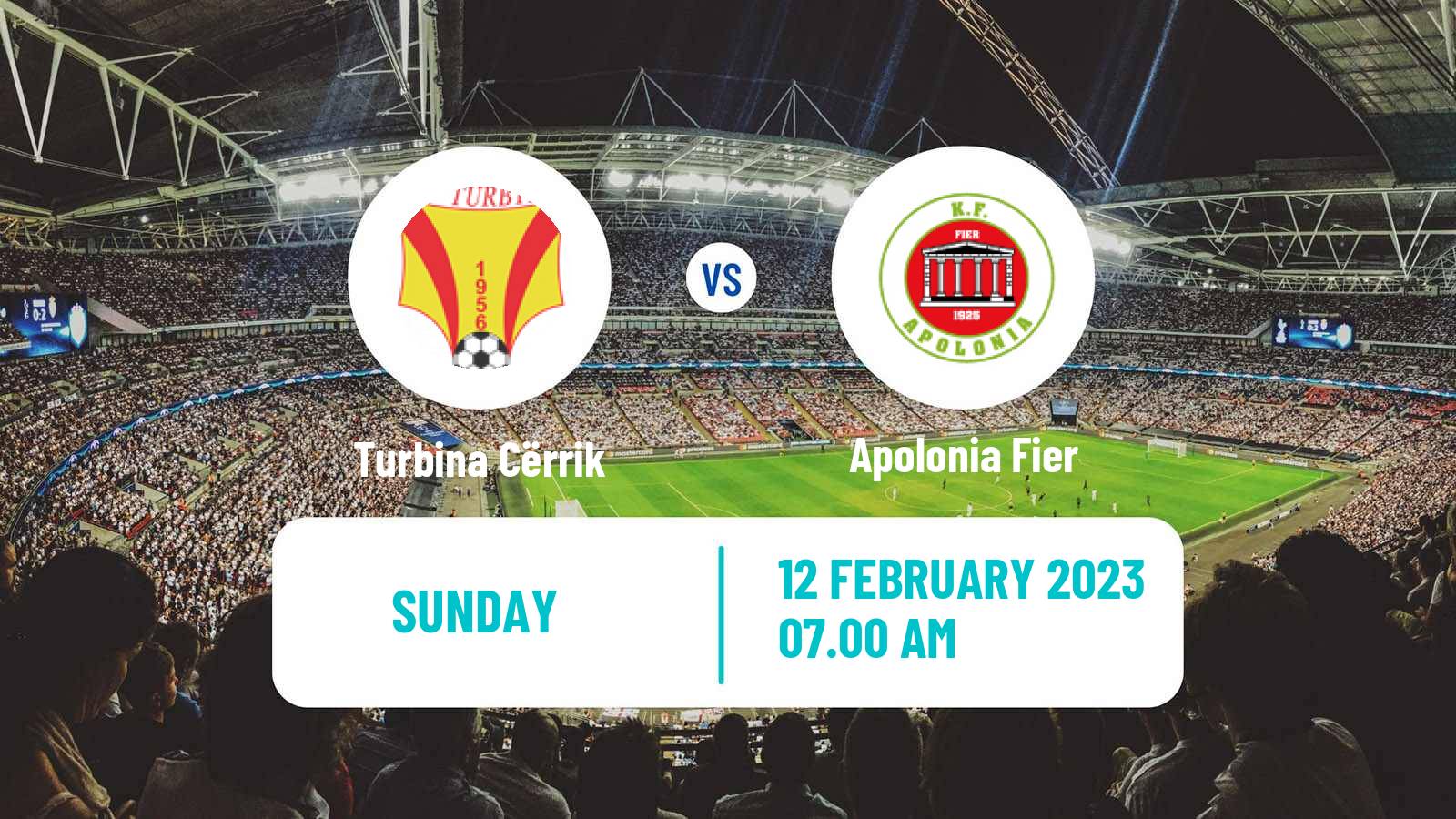 Soccer Albanian First Division Turbina Cërrik - Apolonia Fier