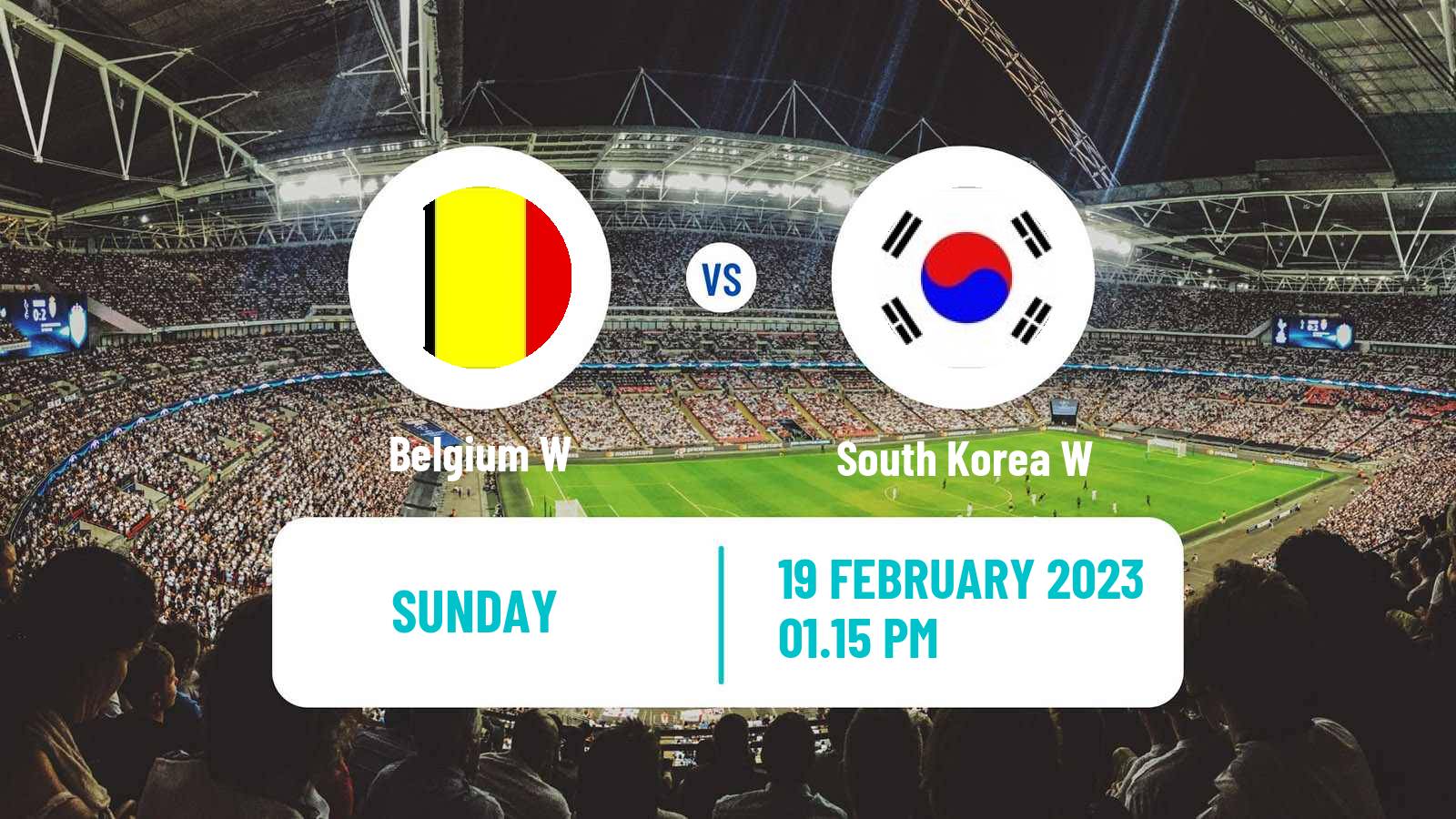 Soccer Arnold Clark Cup Women Belgium W - South Korea W