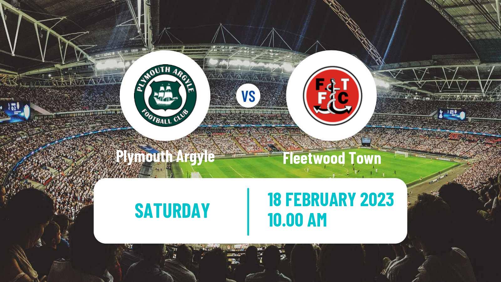 Soccer English League One Plymouth Argyle - Fleetwood Town