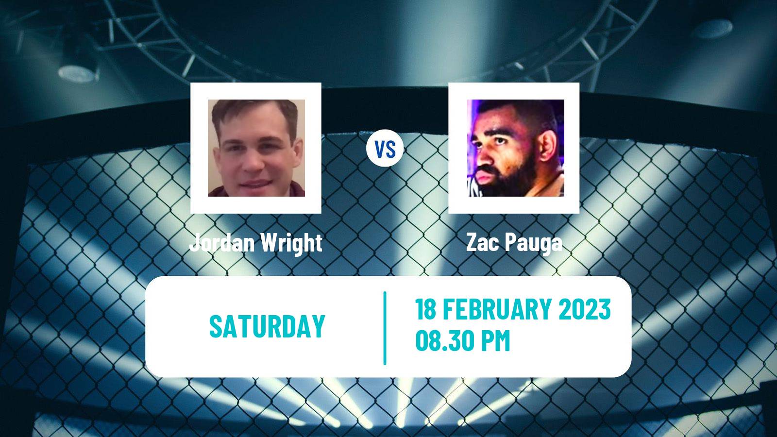 MMA MMA Jordan Wright - Zac Pauga