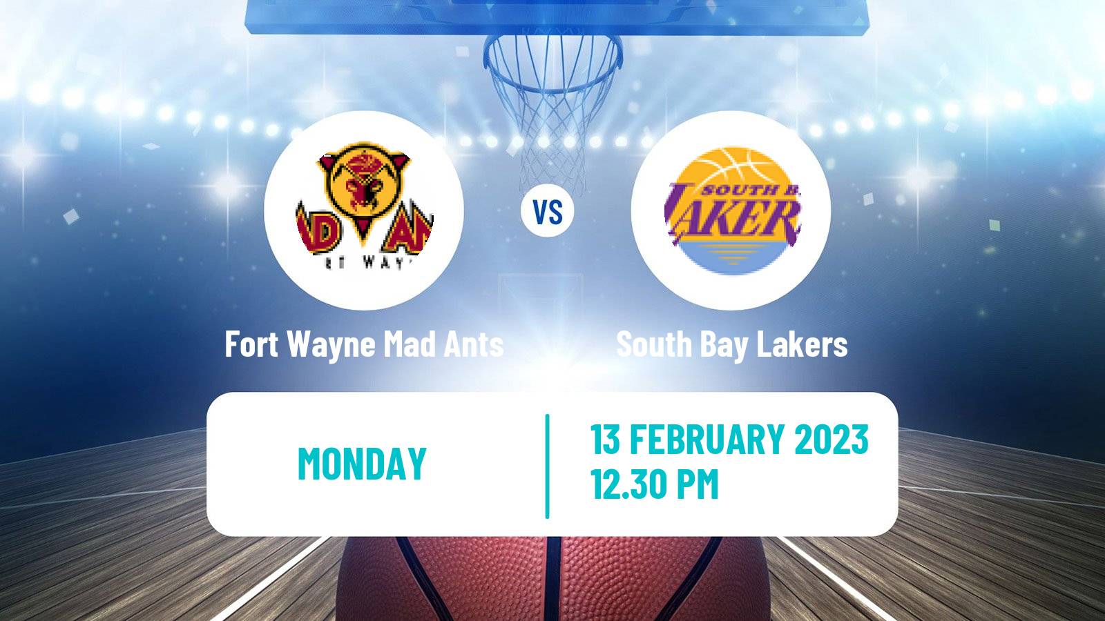 Basketball NBA G-League Fort Wayne Mad Ants - South Bay Lakers