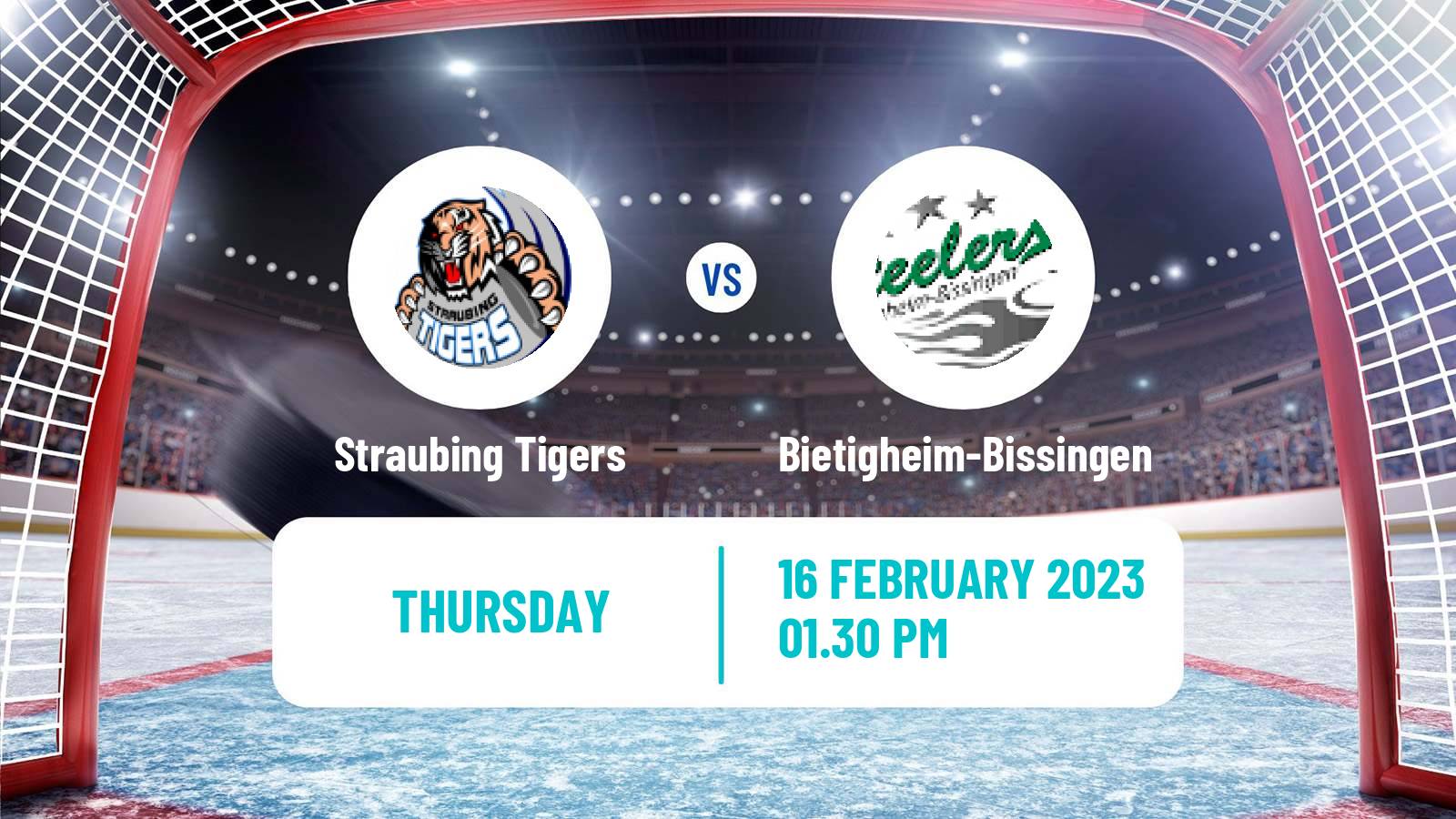 Hockey German Ice Hockey League Straubing Tigers - Bietigheim-Bissingen