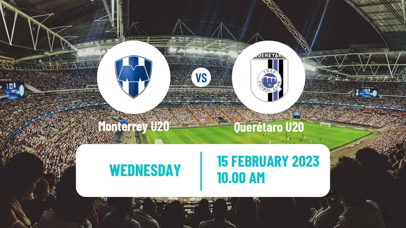 Soccer Mexican Liga MX U20 Monterrey U20 - Querétaro U20