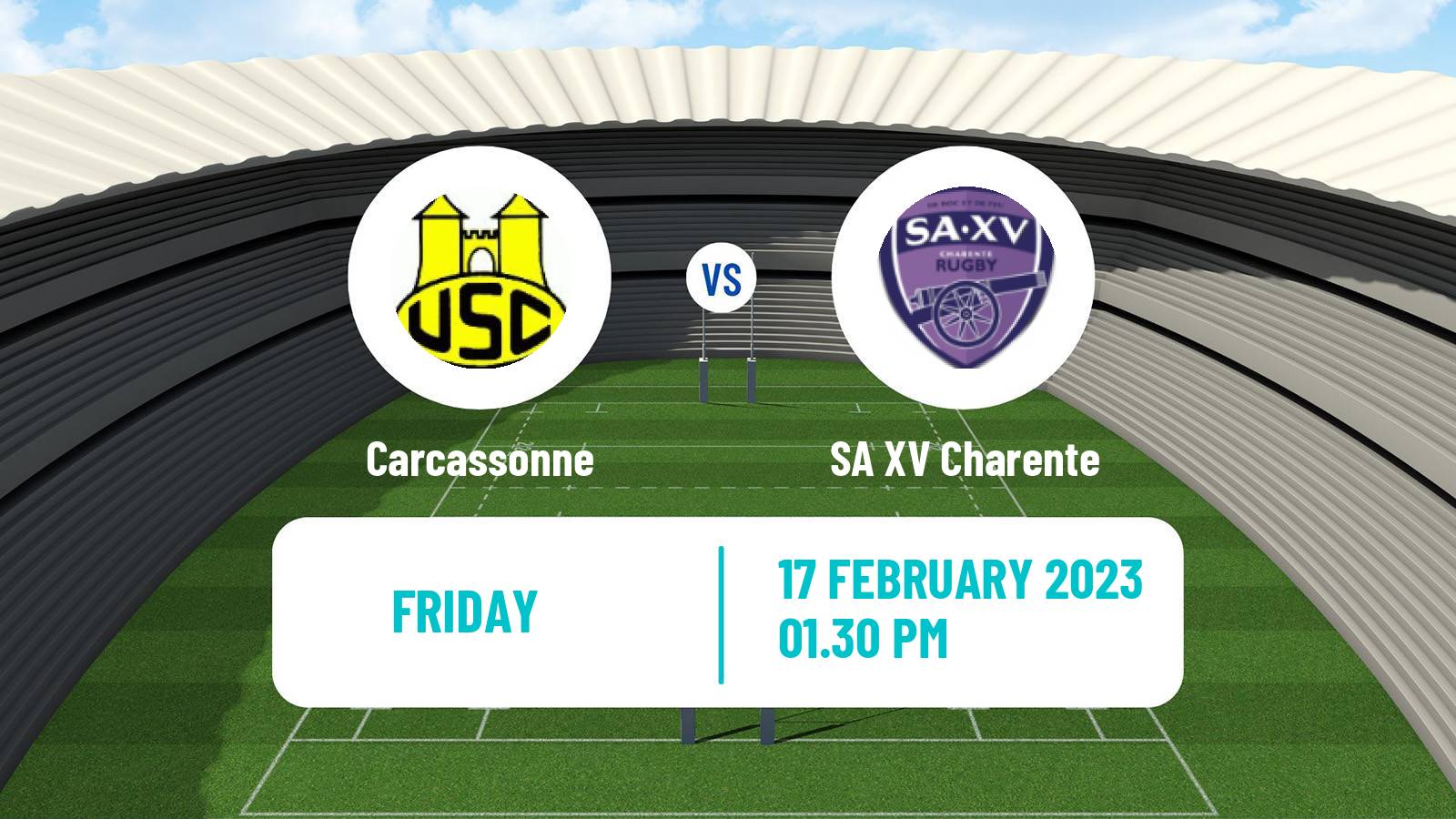 Rugby union French Pro D2 Carcassonne - SA XV Charente