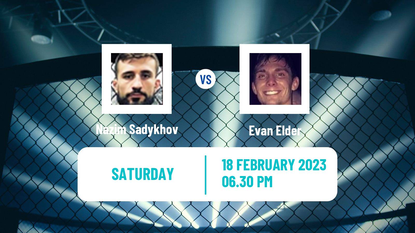 MMA MMA Nazim Sadykhov - Evan Elder