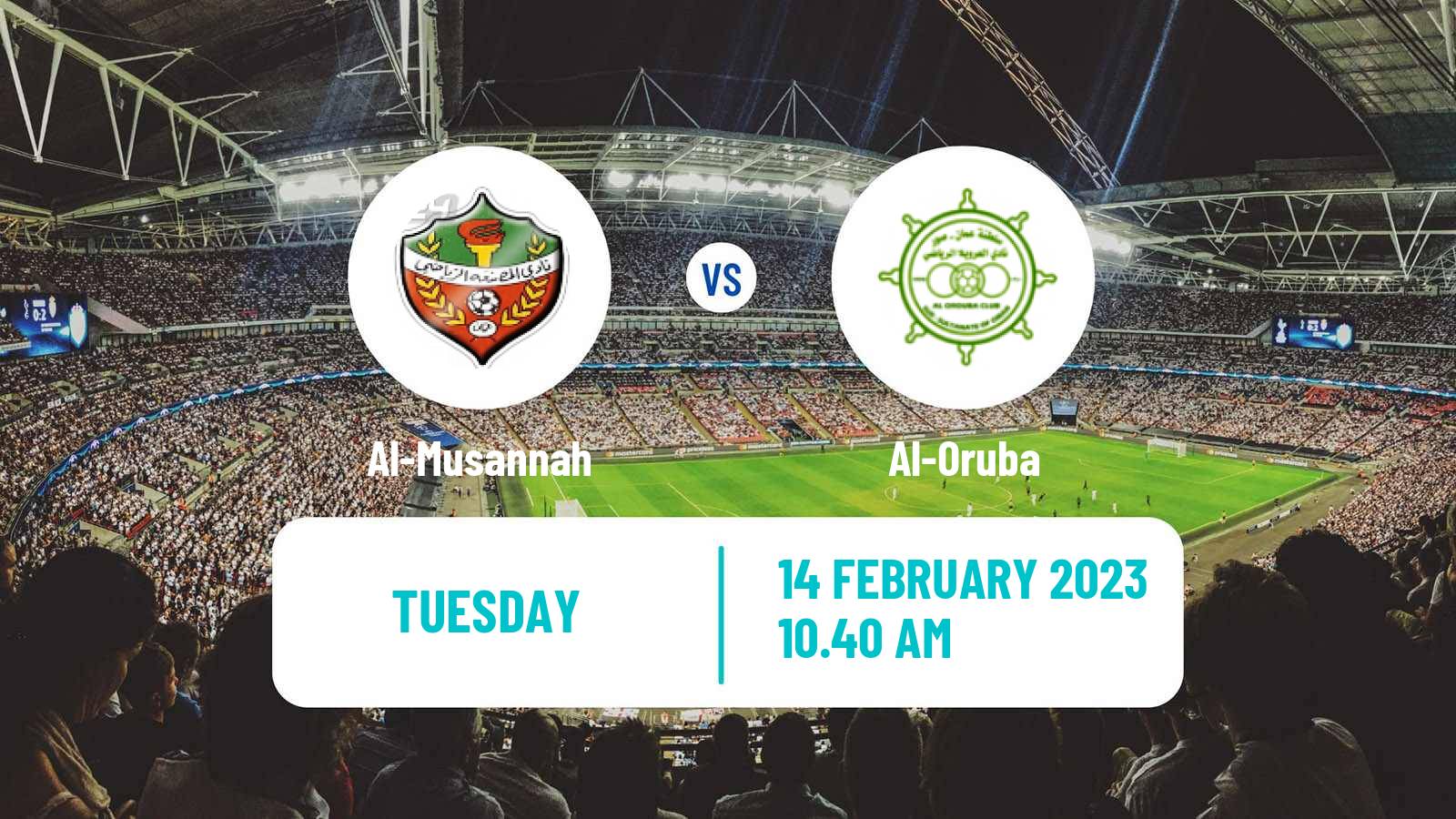 Soccer Omani League Al-Musannah - Al-Oruba