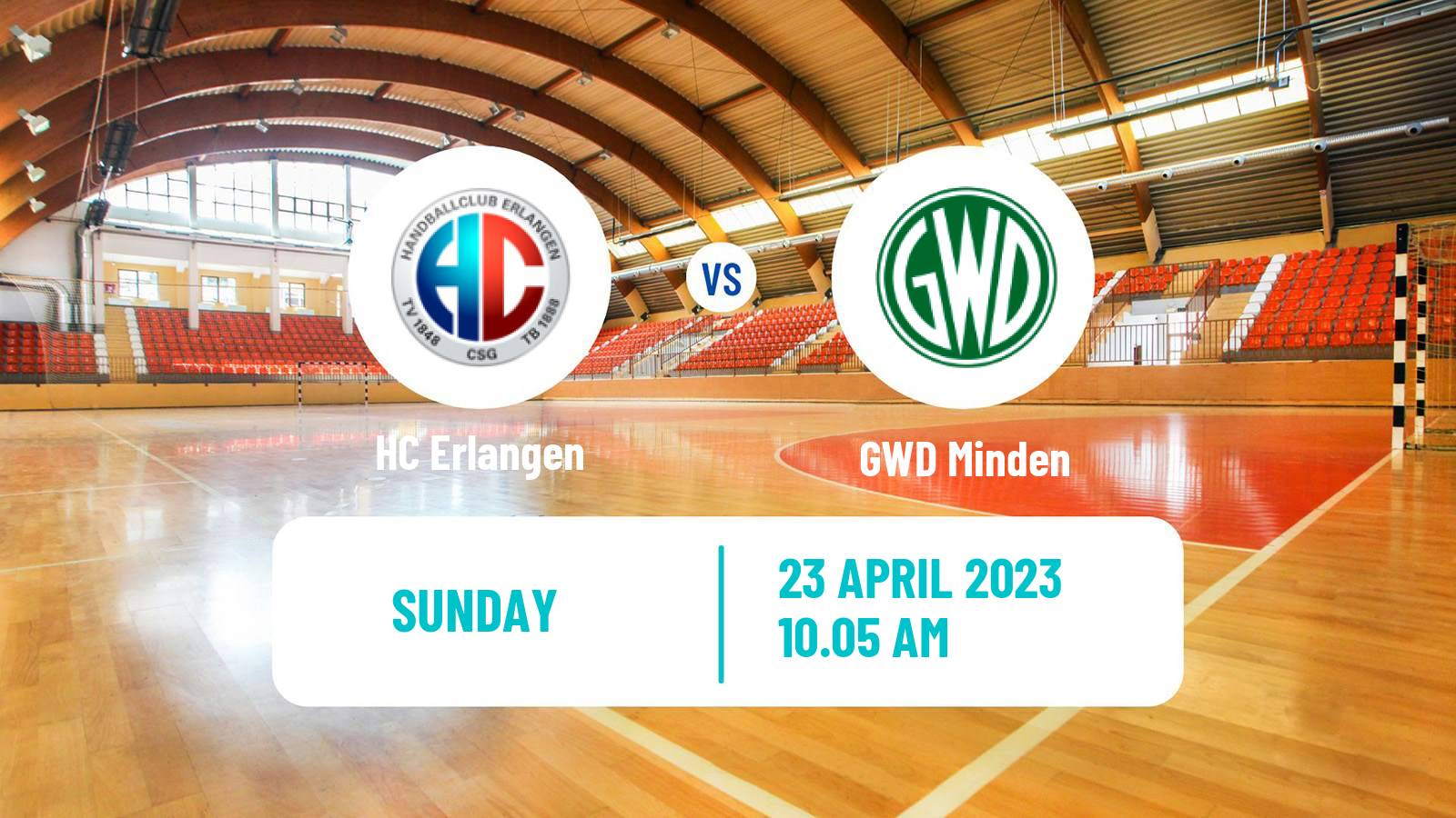 Handball German Bundesliga Handball Erlangen - GWD Minden
