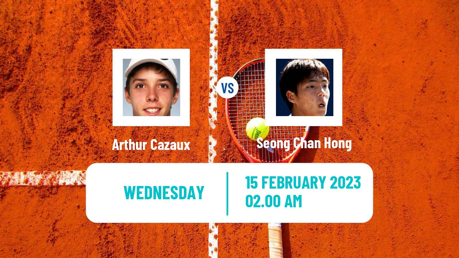 Tennis ATP Challenger Arthur Cazaux - Seong Chan Hong