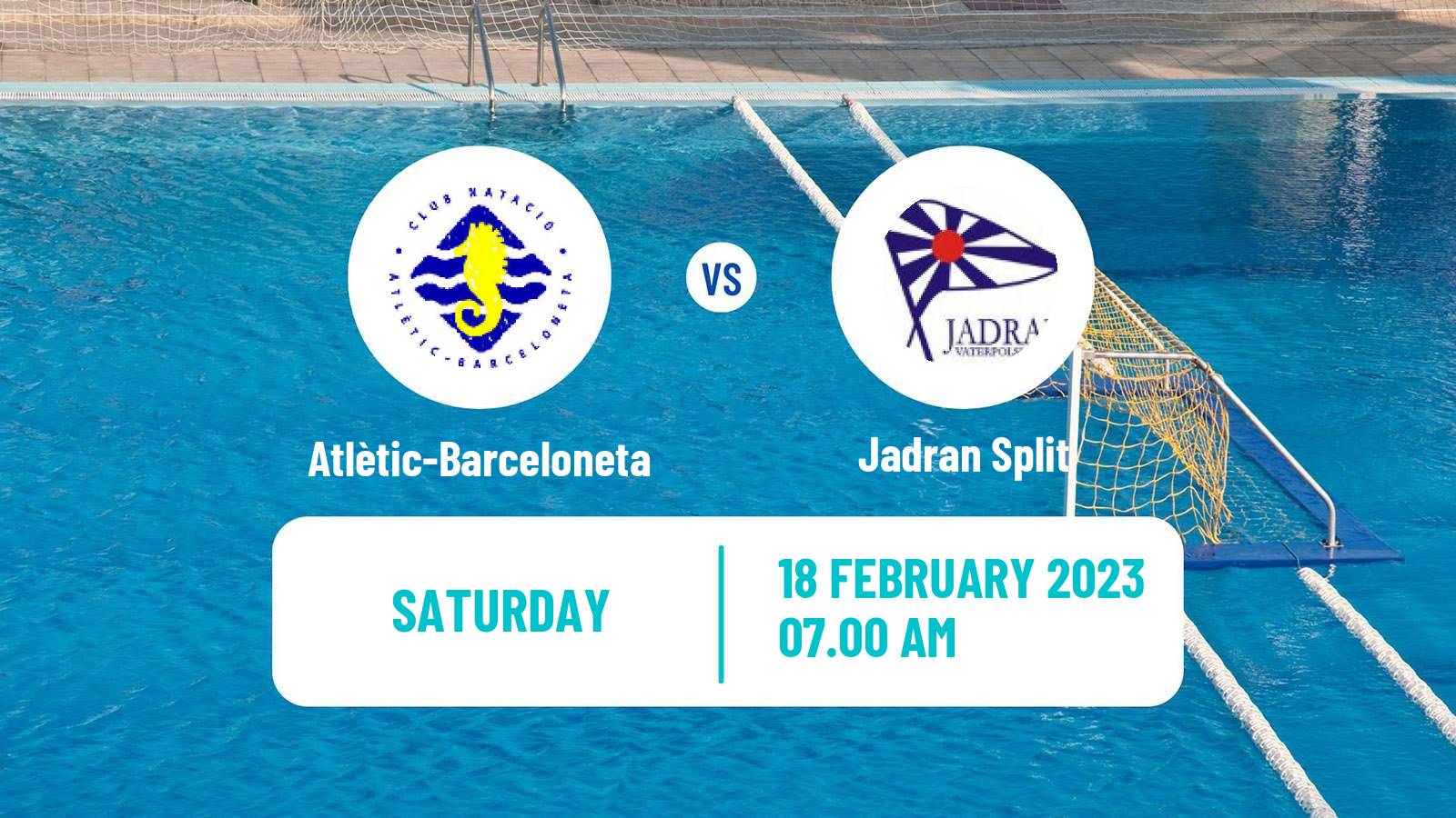 Water polo Champions League Water Polo Atlètic-Barceloneta - Jadran Split