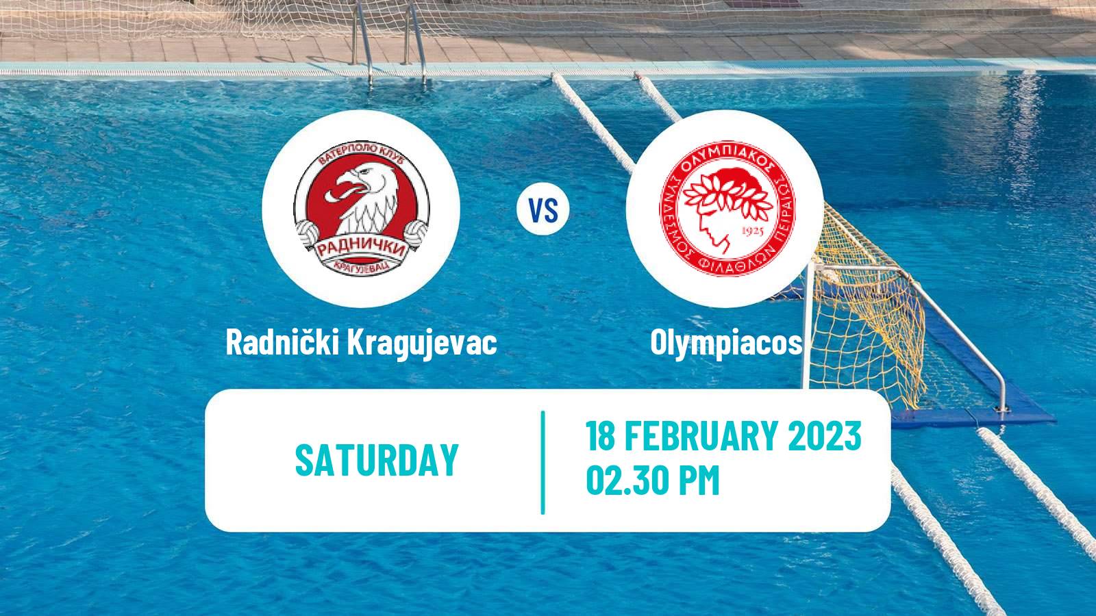 Water polo Champions League Water Polo Radnički Kragujevac - Olympiacos