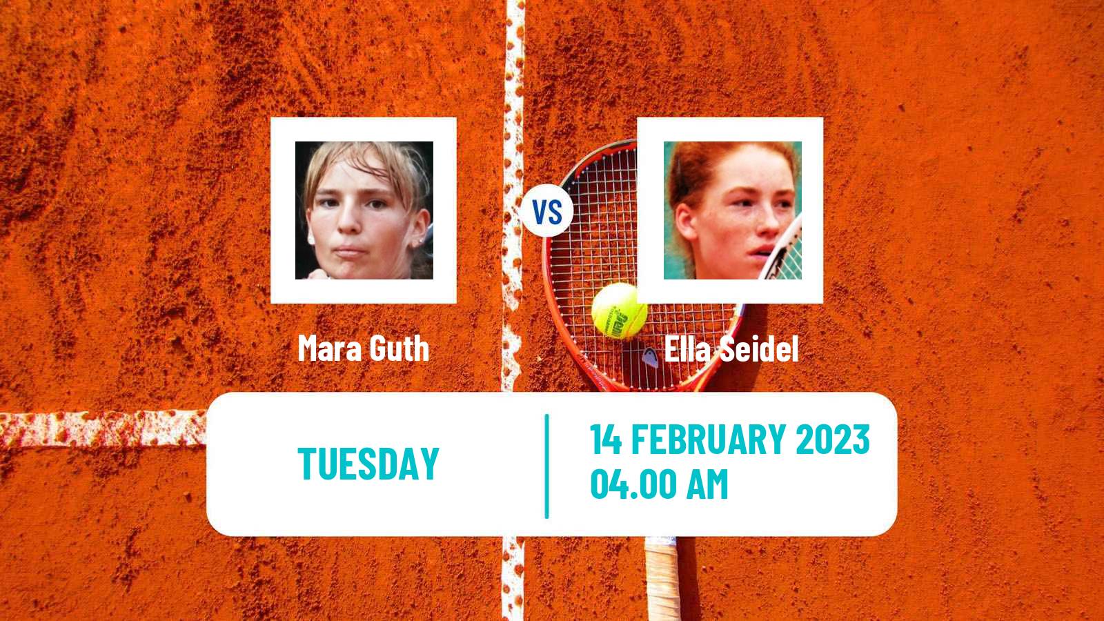 Tennis ITF Tournaments Mara Guth - Ella Seidel