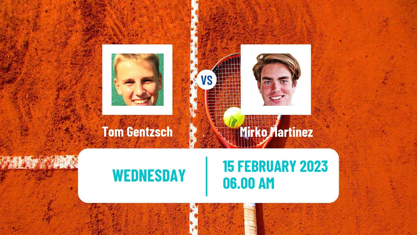 Tennis ITF Tournaments Tom Gentzsch - Mirko Martinez