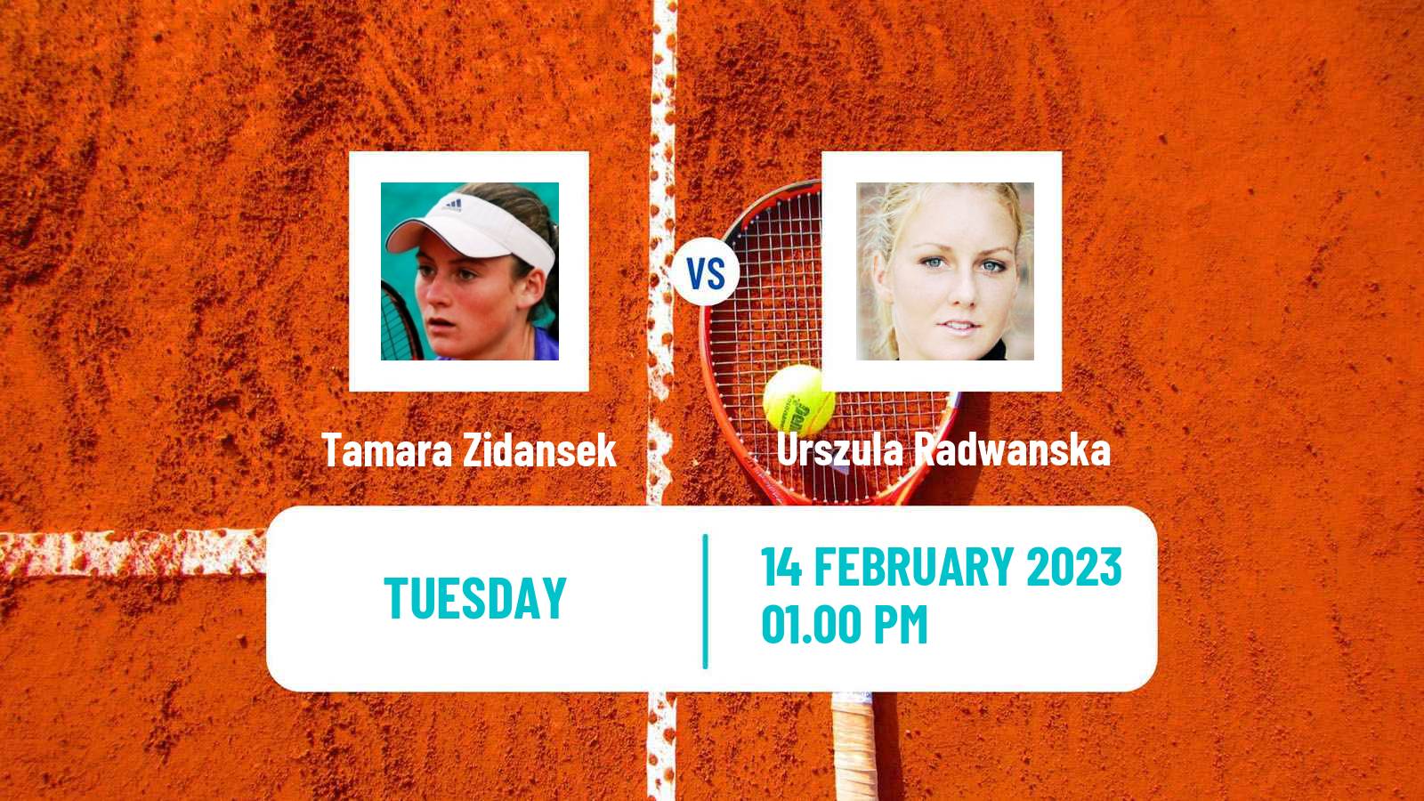 Tennis ITF Tournaments Tamara Zidansek - Urszula Radwanska