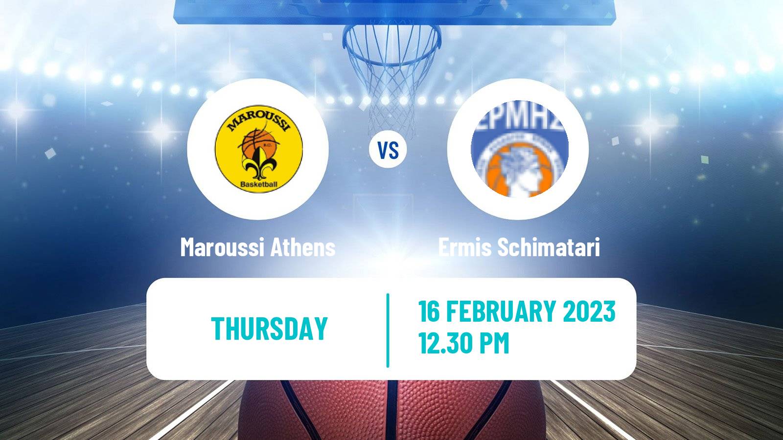 Basketball Greek Elite League Basketball Maroussi Athens - Ermis Schimatari