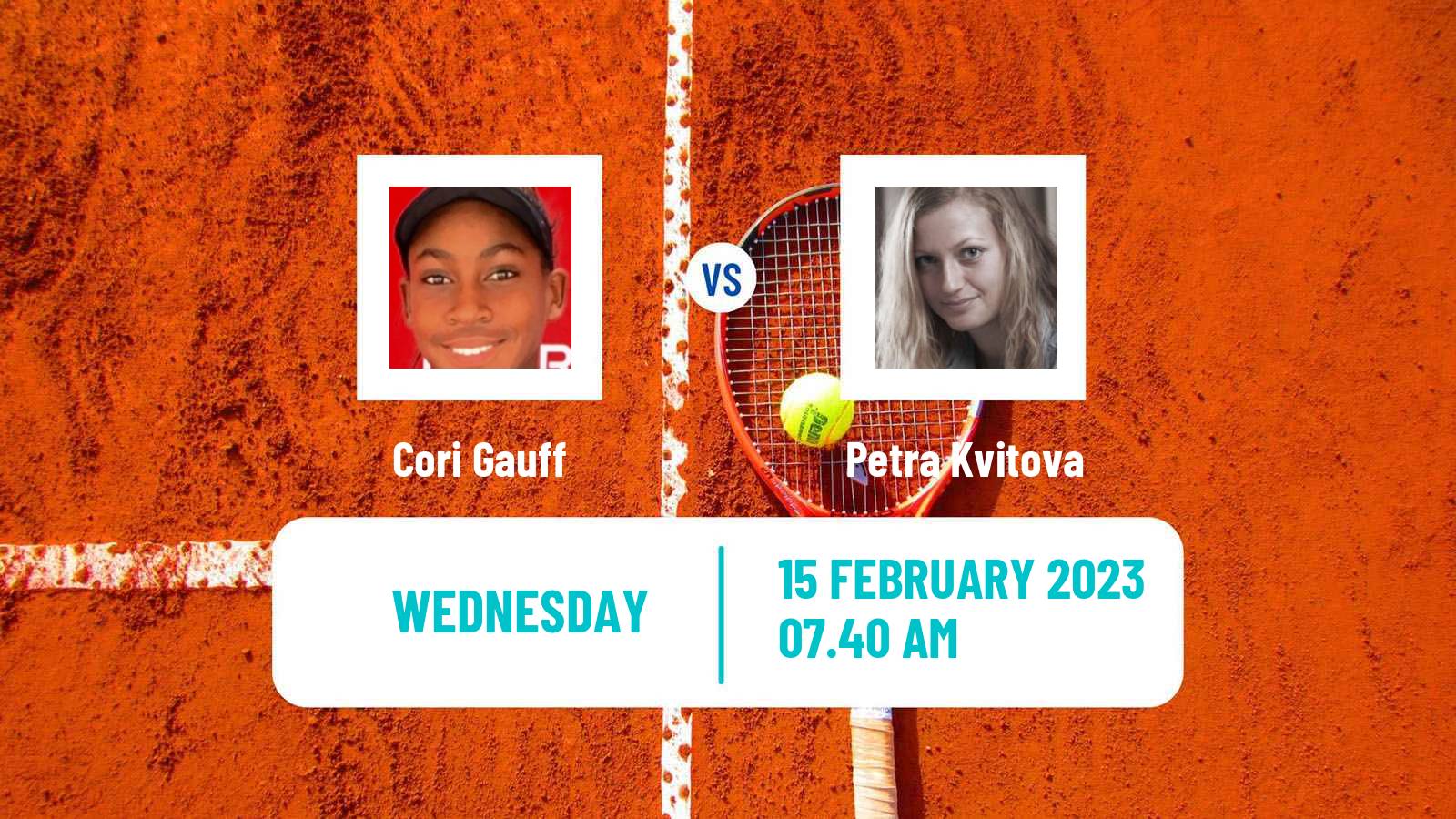 Tennis WTA Doha Cori Gauff - Petra Kvitova