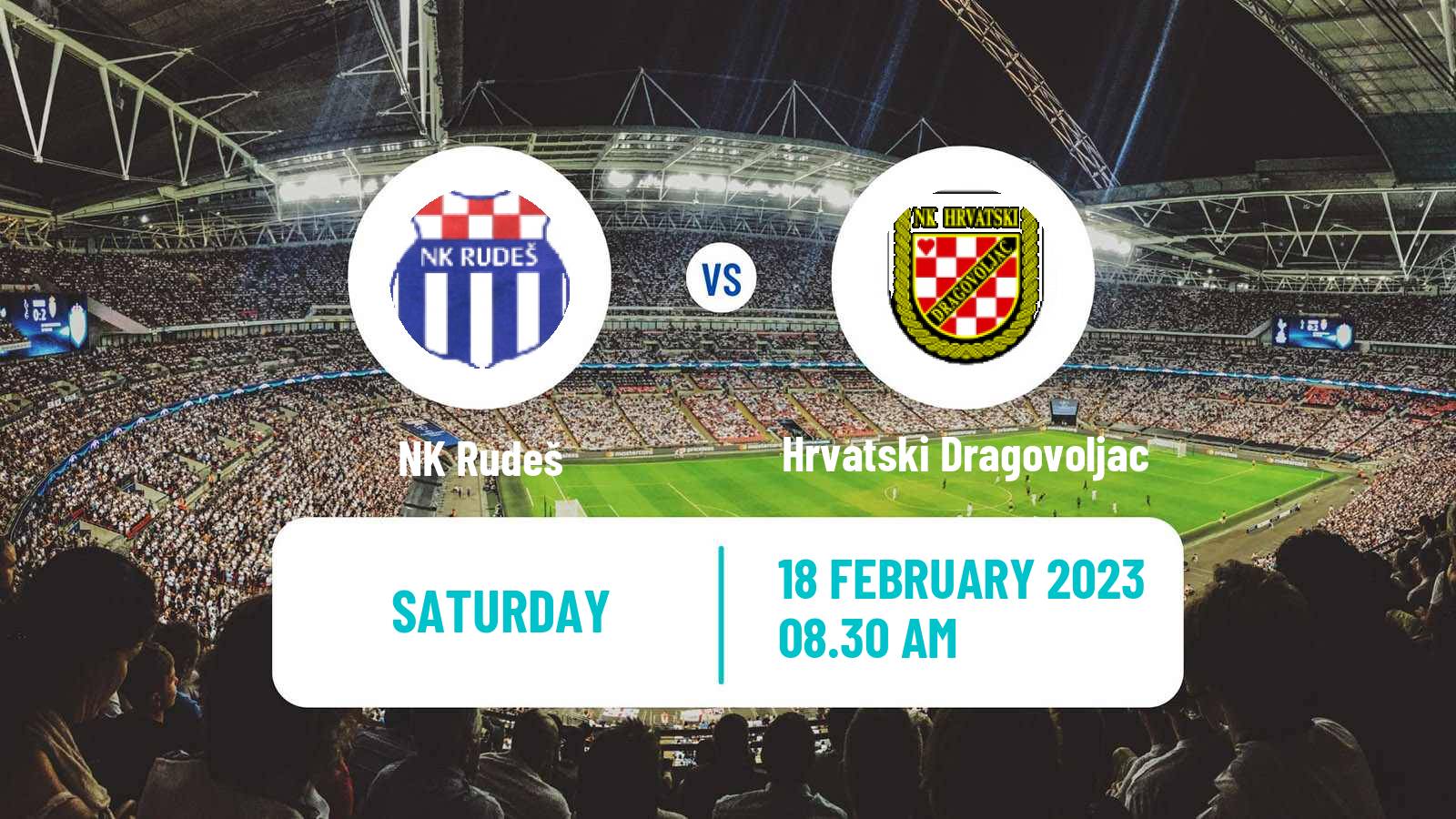 Soccer Croatian Prva NL Rudeš - Hrvatski Dragovoljac