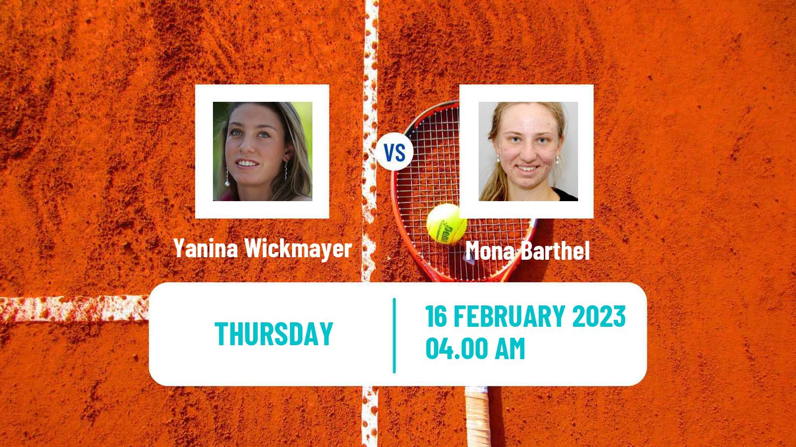 Tennis ITF Tournaments Yanina Wickmayer - Mona Barthel