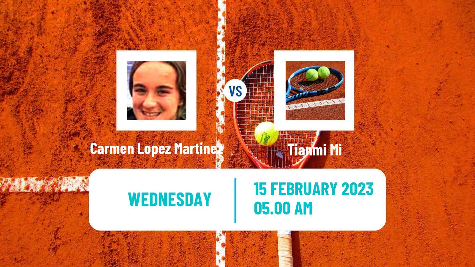 Tennis ITF Tournaments Carmen Lopez Martinez - Tianmi Mi