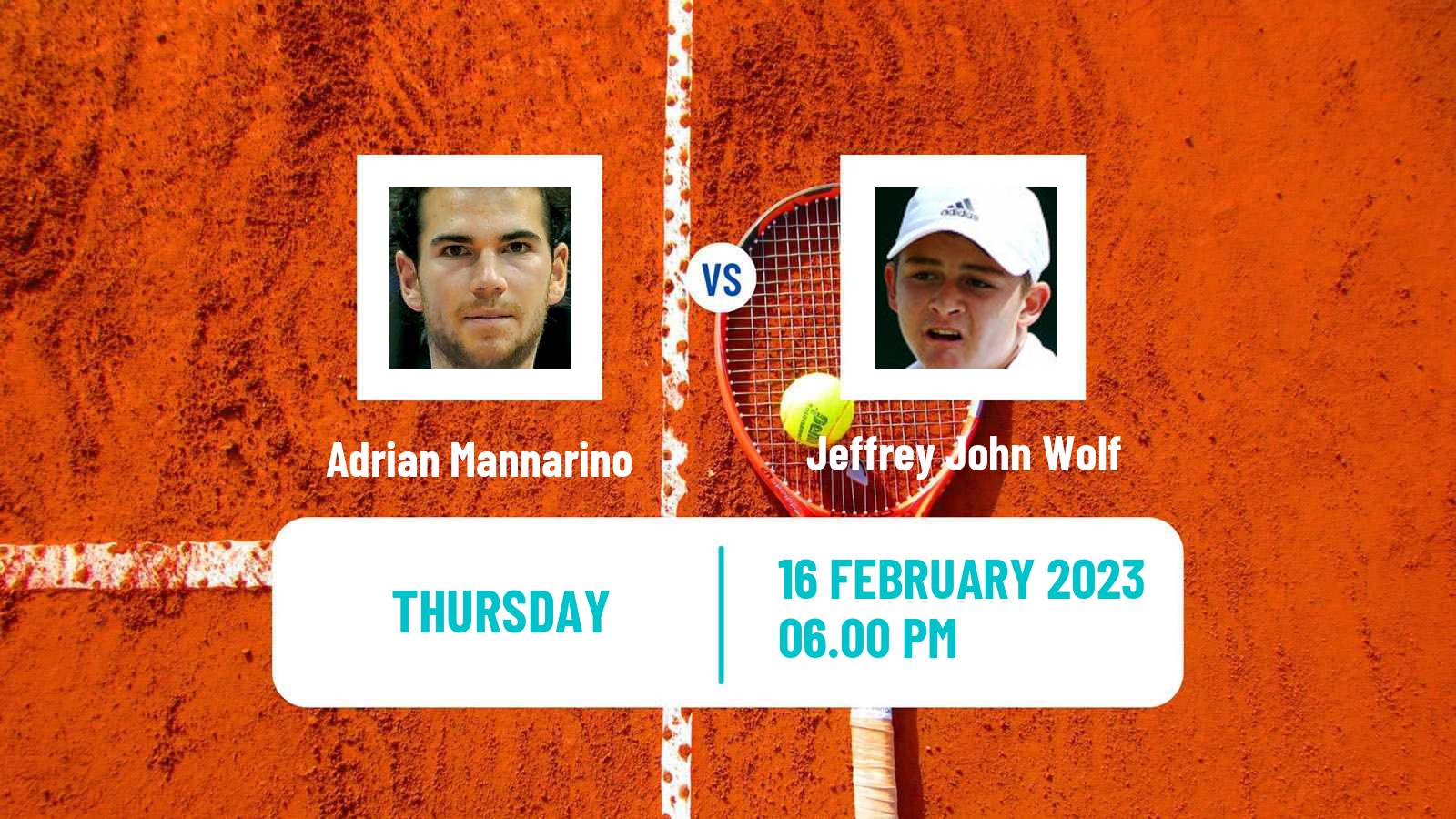 Tennis ATP Delray Beach Adrian Mannarino - Jeffrey John Wolf